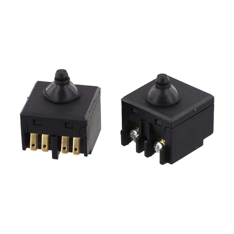 Push Button Switch Replacement Kit For 100mm 4 Inch Angle Grinders And Polishers Durable Plastic And Metal Construction Includes Two Switches For Spare Use Or Dual Tool Setup Easy Install Power Tool Part