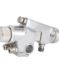 Heavy Duty Zinc Alloy Pneumatic Paint Sprayer Set With High Atomization Tech nozzle detail showcasing chrome finish and precise controls.