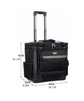 Beefy Heavy Duty Rolling Tool Chest With Metal Latch Portable Tool Organizer On Casters Large Capacity Toolbox For Rugged Job Sites