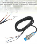 Four Pack Inductive Proximity Sensors M18 8mm Sensing Distance DC 6-36V 3 Wire NPN Normally Closed with exposed copper wires