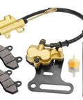 Beefy 12mm Rear Hydraulic Disc Brake Master Cylinder Caliper Assembly with Pad for 50cc to 150cc Pit Dirt Bikes