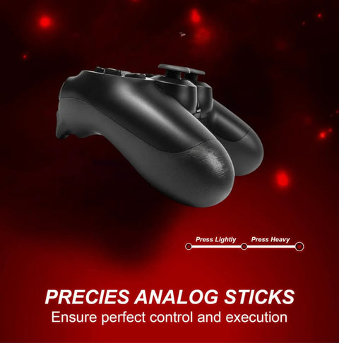 Close-up of Next Level Wireless PS4 Controller With Dual Vibration Motion Sensing Touchpad Built In Speaker showing analog sticks.