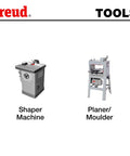 Freud shaper machine and planer/moulder in an industrial tools display.