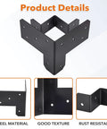 8 Piece 3 Way Corner Workbench Brackets Kit with screws for wood heavy duty DIY workbench legs fits 4x4 and 2x4 lumber