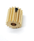 0.5M Flat Spur Gear Set 0.5 Module Pinion With 10T 11T 12T 13T 14T 15 Teeth Brass Construction 2mm To 4mm Hole Cylindrical Gear M3 Screw Easy Install