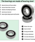Front Load Washer Tub Bearings And Seal Kit Replacement For Lg Kenmore Models 4036Er2004A, fluororubber and steel bearings for quiet operation.