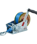 Heavy Duty 3500 Lbs Boat Trailer Winch With 32 Foot Strap featuring manual crank and hook