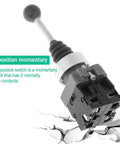 Two Position Momentary Joystick Switch With Two Normally Open Contacts, spring return, 22mm mounting hole, for industrial use