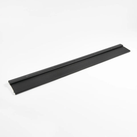 Adjustable Waterproof Door Threshold With Hidden Screws Heavy Duty Aluminum And Solid Oak smooth black finish