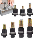 Must Have 7 Pcs Head Rivet Nut Tool Kit M3 To M12 Drop Resistant Manual Or Drill Style Heavy Duty Fastener Installer For Cars And Furniture DIY Jobs, M3-M12 tips