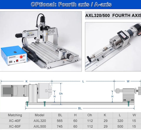 6040 XC60F CNC Router With 1.5KW Spindle And Linear Guide For Ultra Precise Engraving, Milling, And Carving, 110V Or 220V