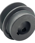 2 Inch Cast Iron V Belt Pulley, 1 Groove, Three Quarter Inch Bore, Fixed Bore, For A, 3L And 4L Belts, Heavy Duty, Static Balanced
