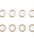 8 Pcs 627 POM Plastic Bearings 7 By 22 By 7 mm Deep Groove Ball Bearings With Glass Balls And Nylon Cage Displayed