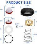 Pressure Vacuum Breaker Repair Kit And Bonnet Repair Kit RK1 720A For Zurn Wilkins with component sizes shown.