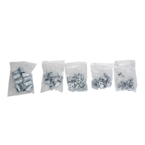 86 Piece Rivet Nut Tool Kit With Alloy Steel Build Includes 5 Mandrels And 80 Rivets For DIY Furniture Restoration And Car Modification