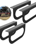 4 Pack 6 Inch Oval Tail Light Mounting Brackets, L Shaped, Powder Coated Steel 3mm, Flush Mount For Oval LED Trailer Lights On Boat Trailers, Boost Visibility And Safety, Tough As Nails Heavy Duty Mounts