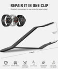 7825 Spring Bar Tweezers And Plier For Watch Band Removal, Pro Grade Watchmaker Tool With Precision Grip, Durable Black Finish