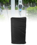 Kickass Weatherproof EV Charger Cover With Tough Rainproof Shield For Outdoor Electric Vehicle Wall Socket, black, weather-resistant.
