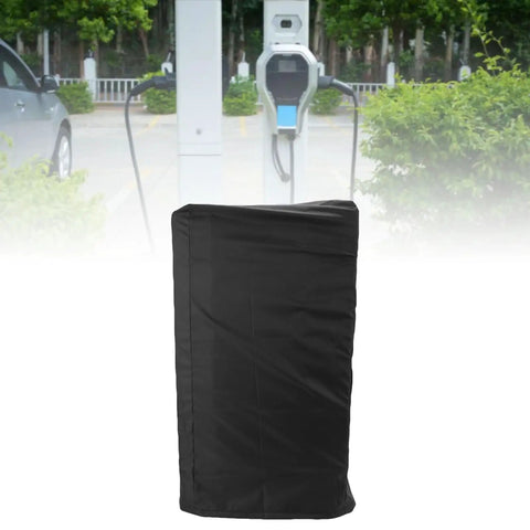 Kickass Weatherproof EV Charger Cover With Tough Rainproof Shield For Outdoor Electric Vehicle Wall Socket, black, weather-resistant.