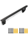 Heavy Duty 24 Inch Steel Stair Handrail Wall Mount Square Pipe Grab Bar For Indoor Outdoor Steps Deck Porch Rust Proof Iron Safety Rail with screws.