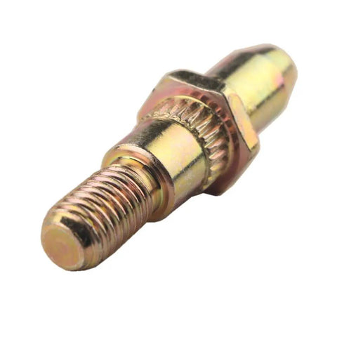 Close-up of zinc-plated pin from Door Hinge Pin And Bushing Repair Kit For 1999 And Up Chevy Silverado GMC Sierra And Related SUVs
