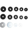 3D Printed Dimple Die Set For Sheet Metal Carbon Steel Dies With Backing Plates 5 Size Range Fits Hydraulic Punch Kits