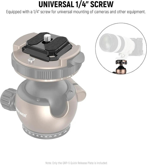 38mm Arca Type Quick Release Camera Plate For Strap Clip And Tripod Setup Go To Quick Switch With 1/4” Screw Mount