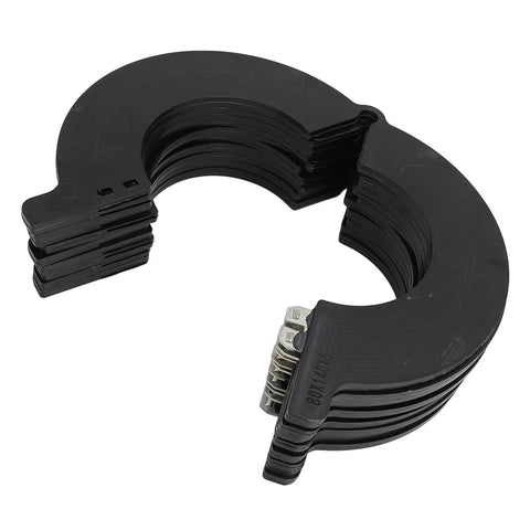 80mm Excavator Bucket Pin Shim Kit With Engineering Plastic Washers Anti Break Wear Resistant For Doosan Kobelco Machines Durable Shim Set Keeps Pins Tight And Reduces Wear In Heavy Duty Digging, stacked black washers