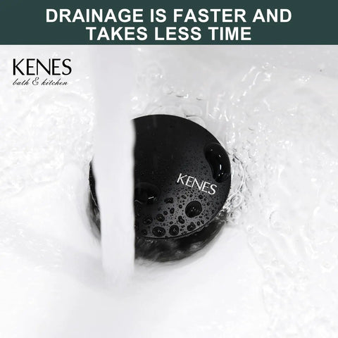 Easy Install Matte Black Pop Up Sink Drain With Overflow Anti Clog For Bathroom Vanity in water drainage view