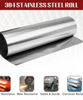 Premium 304 Stainless Steel Foil Roll 0.1mm Thick by 300mm Wide by 1M Long for DIY Crafts Electronics and Industrial Machinery Hardware Projects Durable Metal Sheet for Coatings and Shielding