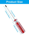 Hardcore T20 Torx Star Security Screwdriver Featuring Knuckle Friendly Grip And Ballistic High Carbon Steel Blades built for automotive jobs, 100mm length, red insulated grip.