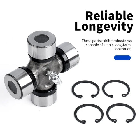 Cross Bearing Kit For Universal Joint PTO Shaft Replacement Drop In Fit With R64694 51A2448 64694 441M 1004020 274235 2008 Compatible With 180.014.130 with bearing caps and snap rings