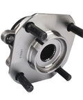 Front view of Front Wheel Hub And Bearing Assembly For 2007 To 2012 Nissan Sentra 2.0L With ABS Top Notch Replacement Hub Unit Precision Machined