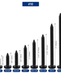 Trusted Shop Gear 100 Pack 10 X 1 Inch Black 304 Stainless Steel Security Torx Pan Head Sheet Metal Screws With T25 Bit For Licenses And Cams No Sweat Setup Built To Last in various sizes