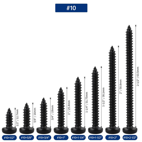 Trusted Shop Gear 100 Pack 10 X 1 Inch Black 304 Stainless Steel Security Torx Pan Head Sheet Metal Screws With T25 Bit For Licenses And Cams No Sweat Setup Built To Last in various sizes