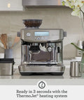 Barista Pro Espresso Machine With Built In Grinder And 4 Keys Formula Delivers Cafe Quality Espresso At Home In Under One Minute