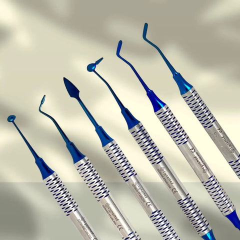 Pro Grade German Stainless Steel Dental Composite Filling Instruments Kit Titanium Coated Nonstick Double Ended Scaler And Spatula For Hassle Free Clinic Work Ultra Slick Surface Handles Modern Fillings Like A Dream Top Shelf Pro Gear