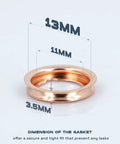 20 Pcs Copper Oil Drain Plug Gasket Crush Washer Set For Nissan Infiniti 13mm Outer Diameter 11mm Inner Diameter 3.5mm Thick