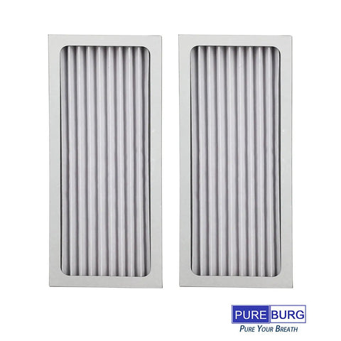 Replacement True HEPA Filter For Hamilton Beach TrueAir Compact Pet Air Purifiers 04383 04384 04385 04386 H13 2-Pack, front view