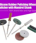 46 Piece Polishing Wheels Kit With 40 Multicolor Silicone Rubber Polishing Wheels And Polishing Particles Plus 6 Mandrel Shanks