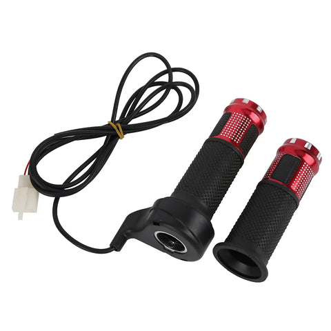 48V 500W Brushed Speed Controller With Throttle Grip For Universal Motors In Electric Vehicles Like E Tricycles Scooters And Mobility Aids With Aluminum Heat Dissipation Shell, red throttle grips and cable