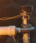 Close-up of Rugged 1000W Hydroelectric Generator For Off Grid Camping And Outdoor Living With Dual 110V 220V Output 3500 RPM.