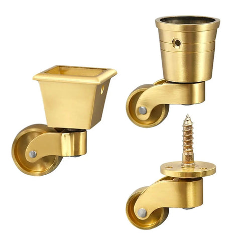 Orange Piano Copper Stem Casters For Small Furniture And Chair Wheels Built To Last Solid Heavy Duty Metal Caster Wheels For Home
