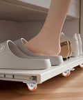 Durable Heavy Hitter 8 Pack Gray Low Profile Mini Caster Wheels With Manganese Brackets for sliding tray under shoes