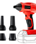 Turbo Jet Blower Cordless Dust Blower For Milwaukee M18 18V Battery Air Duster with nozzles, 350W, for dust removal