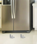 Built Tough Refrigerator Door Hinge Replacement Pair With Failproof Antidrop Safety Design For Universal Freezer Cold Storage Cooler And Walk In Commercial Repair Projects At Home Or Business in a modern kitchen.