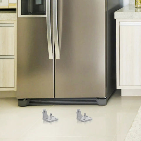 Built Tough Refrigerator Door Hinge Replacement Pair With Failproof Antidrop Safety Design For Universal Freezer Cold Storage Cooler And Walk In Commercial Repair Projects At Home Or Business in a modern kitchen.