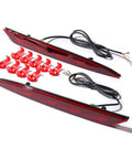 Sequential Flow Rear Bumper Stop Lamp And Running Drl Light With Dynamic Turn Signal For Tesla Model S 2014 Through 2020 kit with wires and clips.