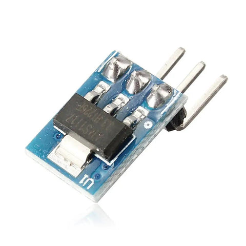 Ten Pack AMS1117 3.3V DC-DC Step-Down Power Module Buck LDO 800mA Input 4.2V-10V Output 3.3V Blue PCB For Quick Prototyping And DIY Projects