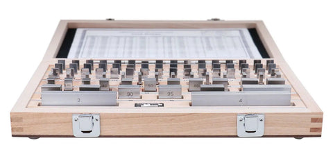 81 Piece Pro Grade AS 2 Steel Gage Block Set With Certificate Of Inspection And Serial Numbers, High Precision Blocks For Shop And Workshop Use, Calibrated For 68 Degrees F For Reliable Consistent Measurements